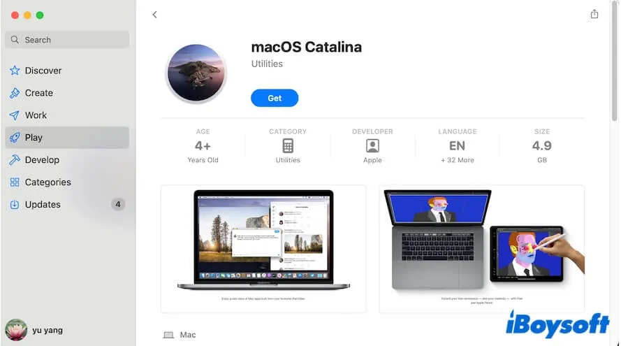 आधिकारिक macOS कैटालिना इंस्टालर और ISO डाउनलोड - सीधे लिंक और बूट करने योग्य USB गाइड 