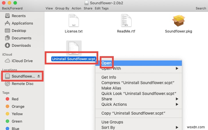 साउंडफ्लावर को सुरक्षित रूप से अनइंस्टॉल करें और macOS से साउंडफ्लावर.केक्स्ट को हटा दें 