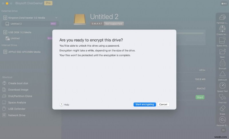 MacOS पर APFS वॉल्यूम एन्क्रिप्शन त्रुटि (-69596) का समाधान कैसे करें 