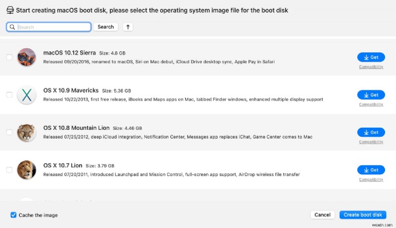 ऐप स्टोर के बिना लीगेसी macOS संस्करण डाउनलोड करें - सीधे लिंक 
