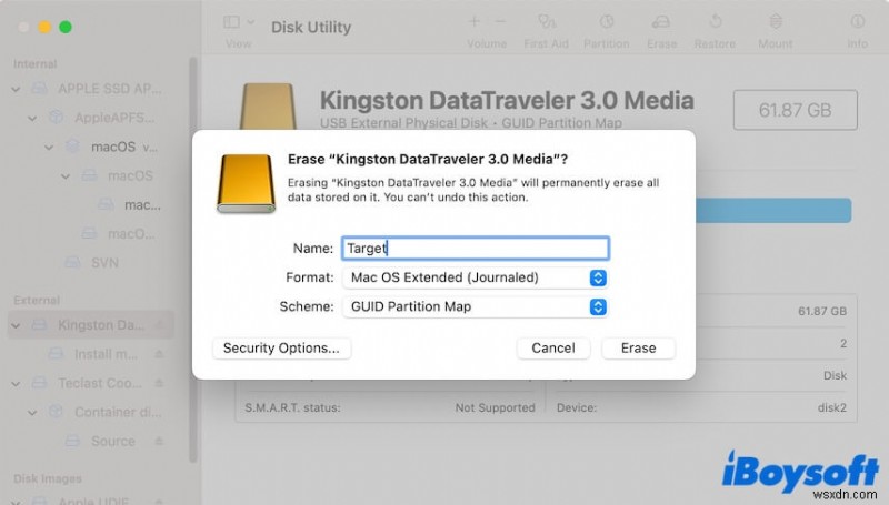 MacOS USB इंस्टालर बनाते समय इंस्टॉलर ऐप की कॉपी विफल त्रुटि का समाधान कैसे करें