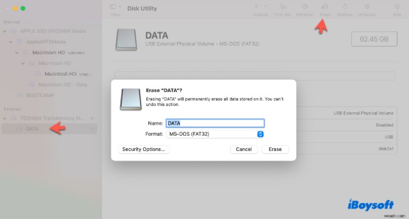 चरण-दर-चरण मार्गदर्शिका:मैकबुक एयर, प्रो और डेस्कटॉप मैक पर USB ड्राइव को FAT32 में फ़ॉर्मेट करना 