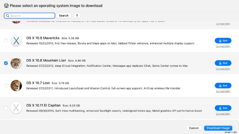 मुफ़्त macOS 10.8 माउंटेन लायन इंस्टालर - DMG और ISO डाउनलोड 