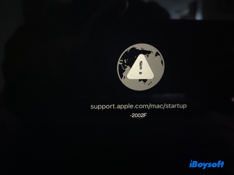 MacOS स्टार्टअप त्रुटियों का समाधान (2002F, 2004F, 2005F, 2006F, 2100F) - त्वरित सुधार मार्गदर्शिका 
