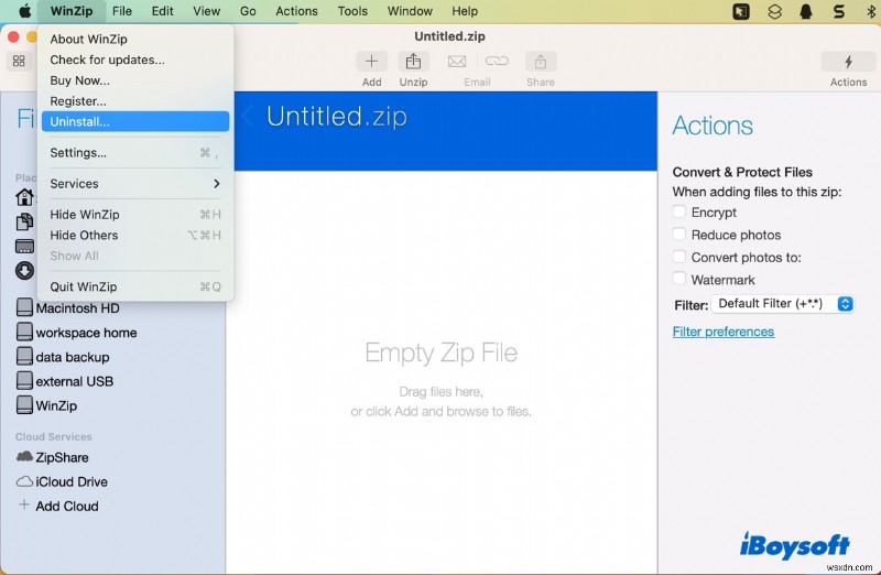 अपने मैक से WinZip को कैसे अनइंस्टॉल करें—3 सिद्ध तरीके 