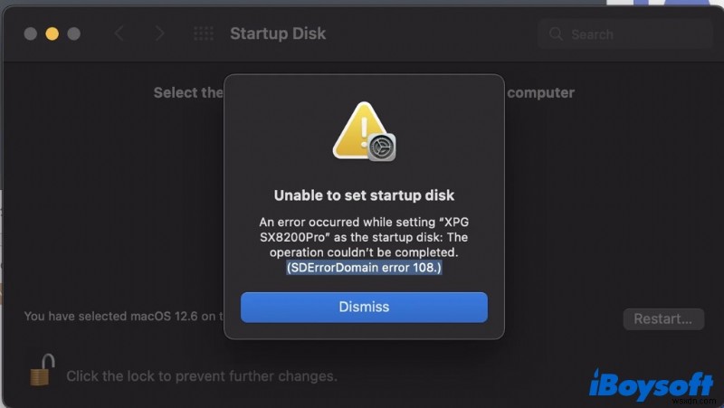 MacOS इंस्टालेशन के दौरान  स्टार्टअप डिस्क सेट करने में असमर्थ  त्रुटि को ठीक करें 