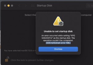 MacOS इंस्टालेशन के दौरान  स्टार्टअप डिस्क सेट करने में असमर्थ  त्रुटि को ठीक करें 