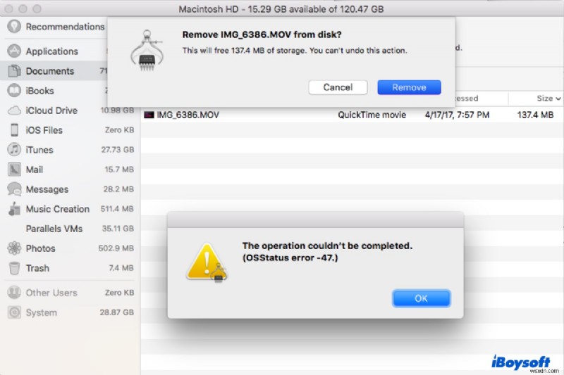 MacOS पर OSStatus त्रुटियों 34, 47 और 22 को कैसे हल करें:त्वरित समाधान समझाया गया 