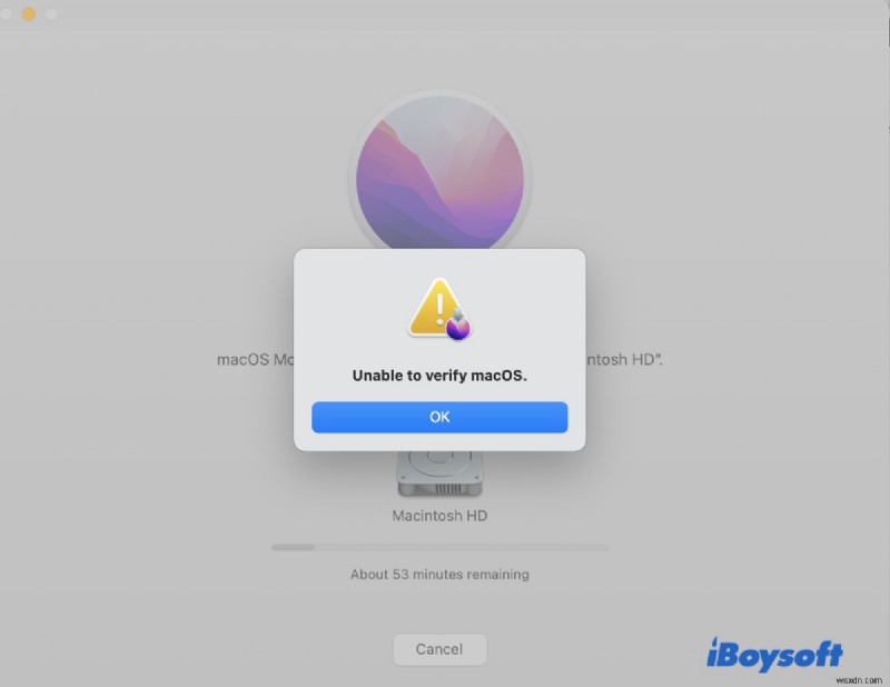 MacOS वेंचुरा सत्यापन त्रुटियों का समाधान करें: सत्यापित नहीं किया जा सका  और  macOS सत्यापित करने में असमर्थ  