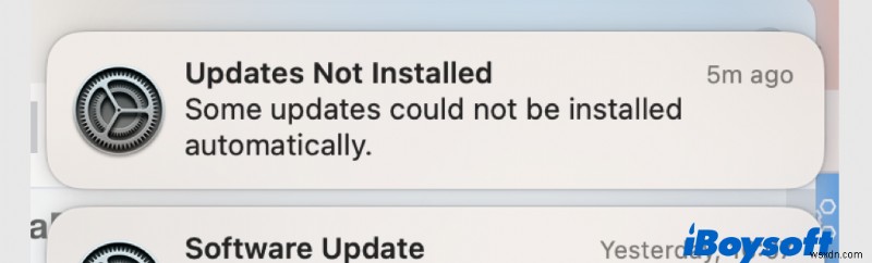 MacOS पर  अपडेट इंस्टॉल नहीं है  त्रुटि का समाधान करें:एक चरण-दर-चरण मार्गदर्शिका 