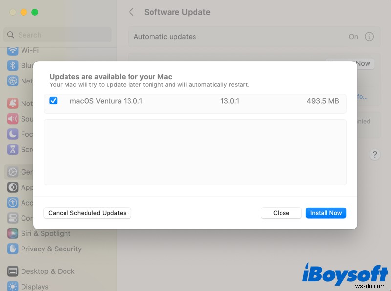 MacOS पर  अपडेट इंस्टॉल नहीं है  त्रुटि का समाधान करें:एक चरण-दर-चरण मार्गदर्शिका 