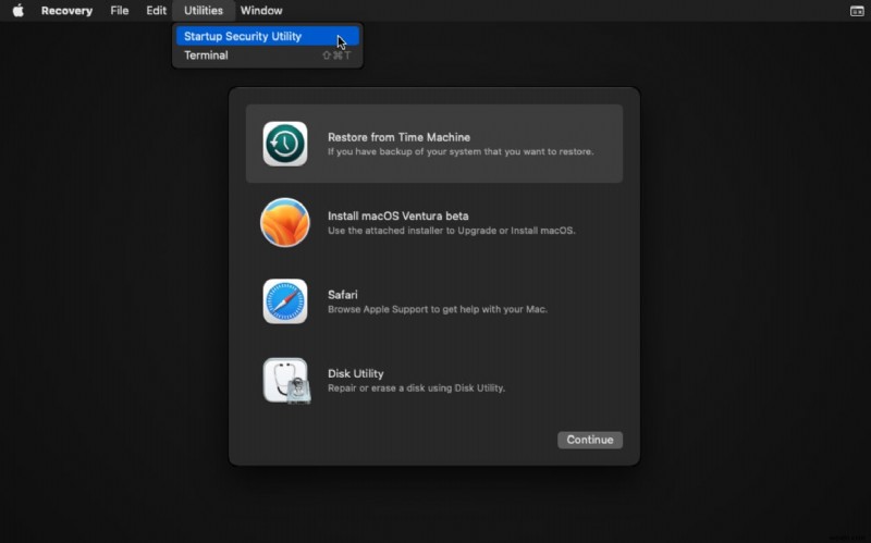 MacOS वेंचुरा रिकवरी मोड गायब होने पर उसे कैसे पुनर्स्थापित करें 