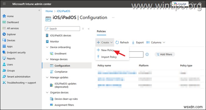Microsoft Intune में iOS उपकरणों के लिए DDM अद्यतन नीति स्थापित करने के लिए चरण-दर-चरण मार्गदर्शिका 