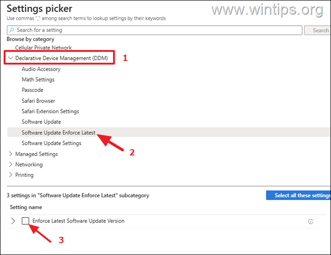 Microsoft Intune में iOS उपकरणों के लिए DDM अद्यतन नीति स्थापित करने के लिए चरण-दर-चरण मार्गदर्शिका 