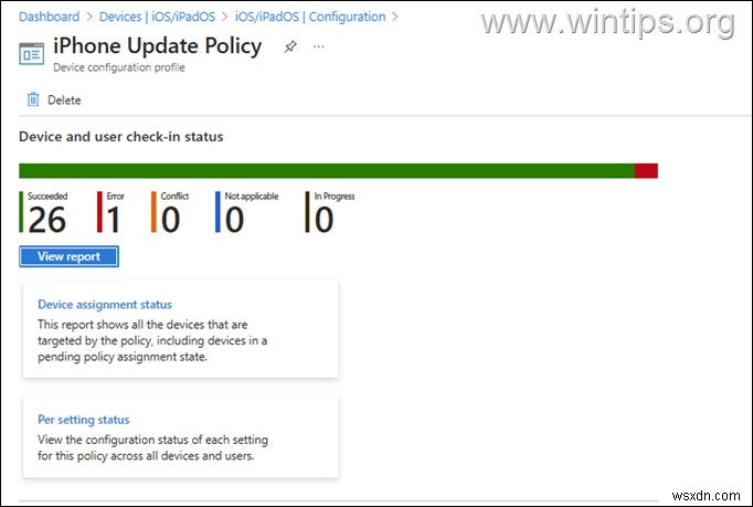 Microsoft Intune में iOS उपकरणों के लिए DDM अद्यतन नीति स्थापित करने के लिए चरण-दर-चरण मार्गदर्शिका 