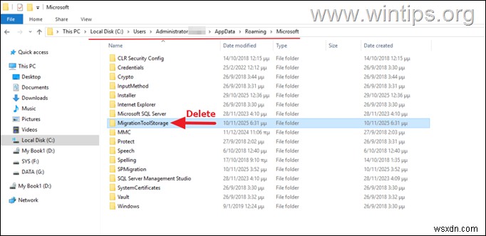 ठीक करें:SharePoint माइग्रेशन टूल में  अस्थायी संग्रहण कम  त्रुटि का समाधान करें 