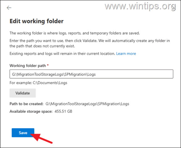 ठीक करें:SharePoint माइग्रेशन टूल में  अस्थायी संग्रहण कम  त्रुटि का समाधान करें 