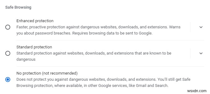 Chrome के वायरस का पता लगाना सुरक्षित रूप से अक्षम करें:चरण-दर-चरण मार्गदर्शिका 