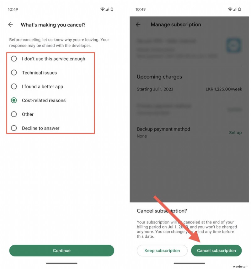 5 सरल चरणों में आसानी से अपनी Google Play सदस्यताएँ रोकें या रद्द करें 