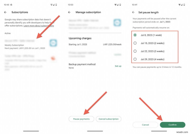 5 सरल चरणों में आसानी से अपनी Google Play सदस्यताएँ रोकें या रद्द करें 