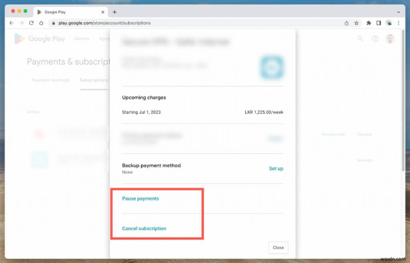 5 सरल चरणों में आसानी से अपनी Google Play सदस्यताएँ रोकें या रद्द करें 