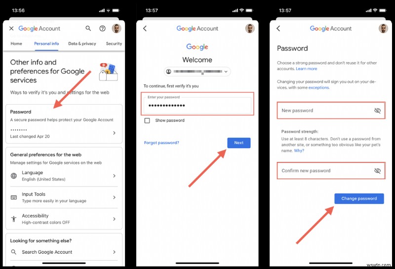 अपना Google खाता सुरक्षित करें:अपना पासवर्ड सुरक्षित रूप से कैसे बदलें या रीसेट करें 