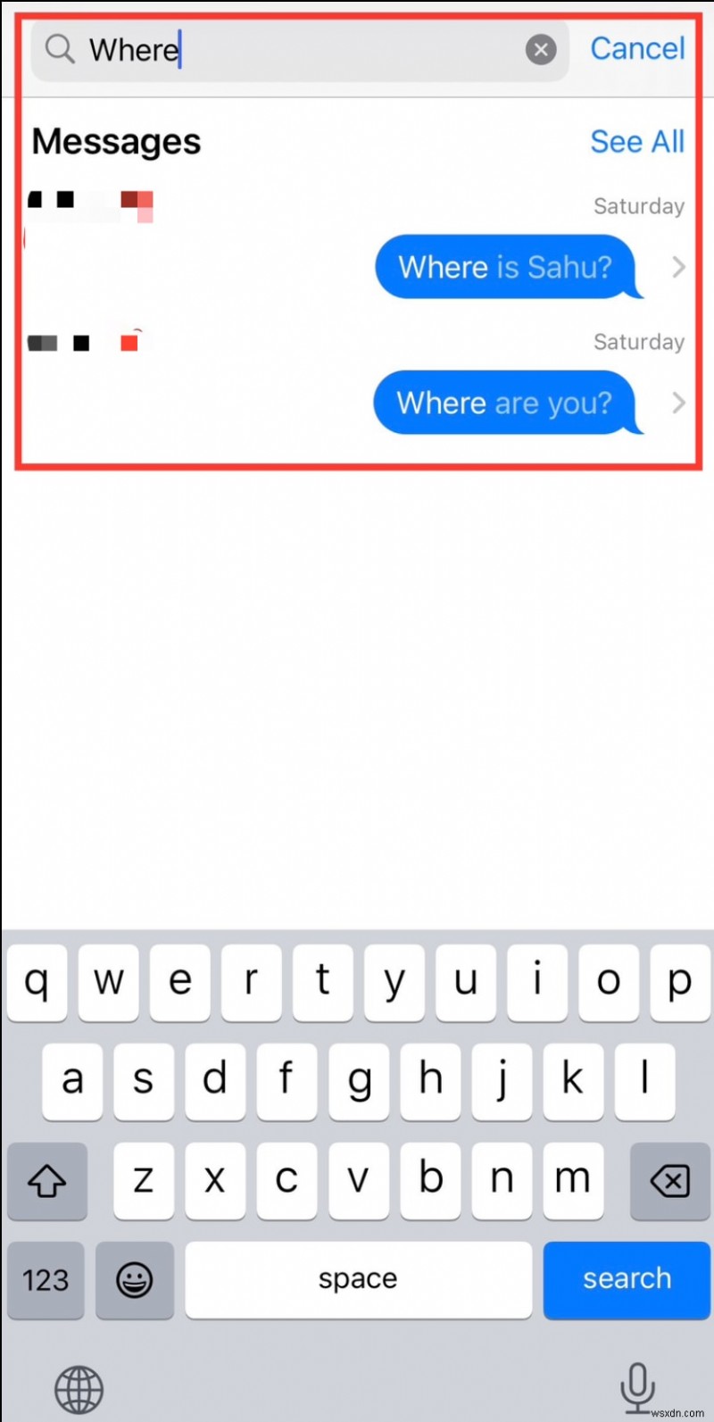 स्क्रॉल किए बिना अपनी बातचीत में पहले iMessage तक तुरंत पहुंचें 