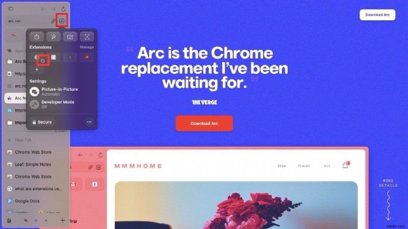 MacOS पर आर्क ब्राउज़र एक्सटेंशन इंस्टॉल करना और प्रबंधित करना:एक चरण-दर-चरण मार्गदर्शिका 