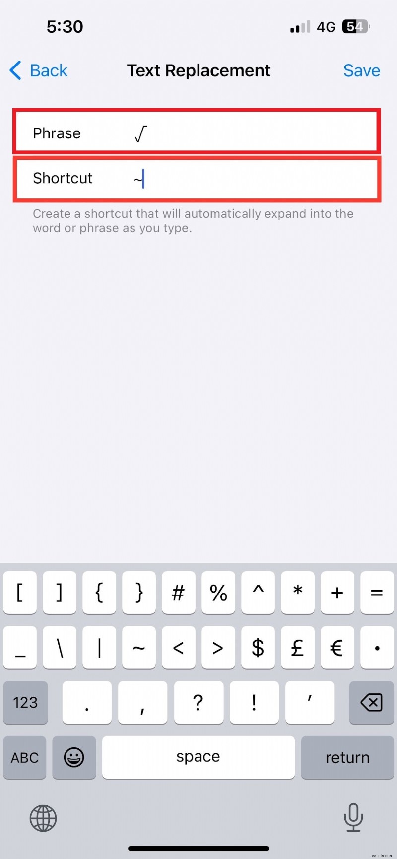 अपने iPhone कीबोर्ड पर स्क्वायर रूट सिंबल डालें:एक चरण-दर-चरण मार्गदर्शिका 