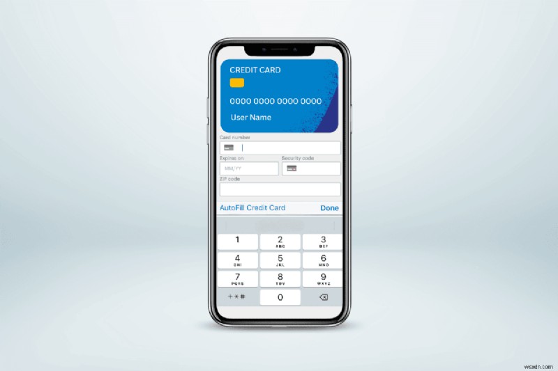 iPhone पर अपना क्रेडिट कार्ड सुरक्षित रूप से संग्रहीत करें:चरण-दर-चरण मार्गदर्शिका 