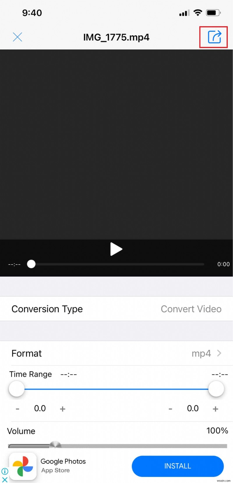 iPhone वीडियो को जल्दी और सुरक्षित रूप से MP4 में कनवर्ट करें 