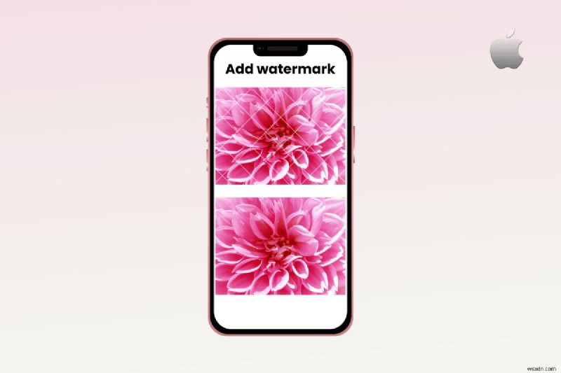 मिनटों में अपने iPhone पर व्यावसायिक पारदर्शी वॉटरमार्क बनाएं 