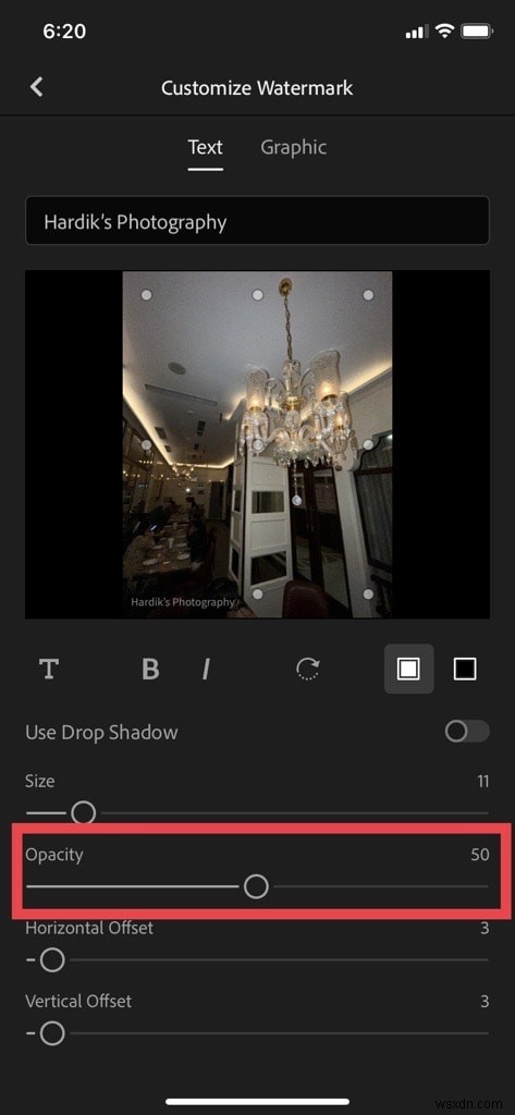 मिनटों में अपने iPhone पर व्यावसायिक पारदर्शी वॉटरमार्क बनाएं 