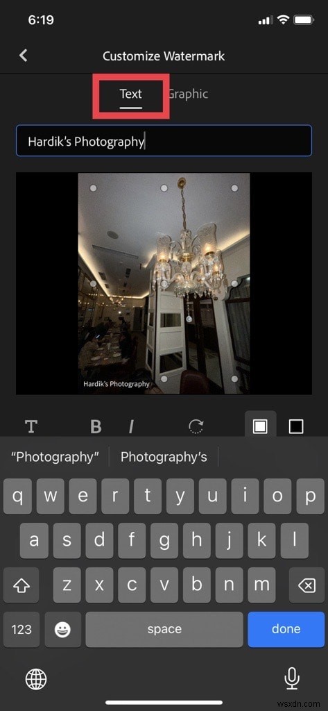 मिनटों में अपने iPhone पर व्यावसायिक पारदर्शी वॉटरमार्क बनाएं 