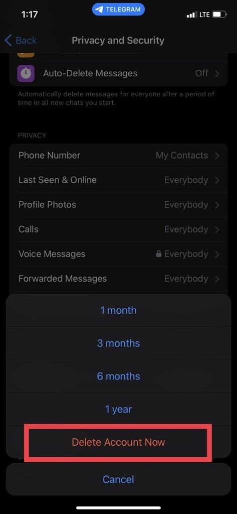 iPhone पर अपना टेलीग्राम खाता हटाएं:चरण-दर-चरण मार्गदर्शिका 