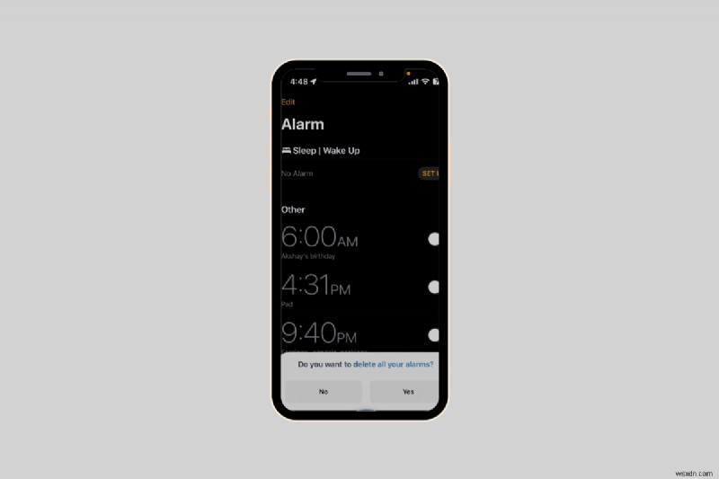 कुछ ही टैप में अपने iPhone से तुरंत सभी अलार्म हटाएं 