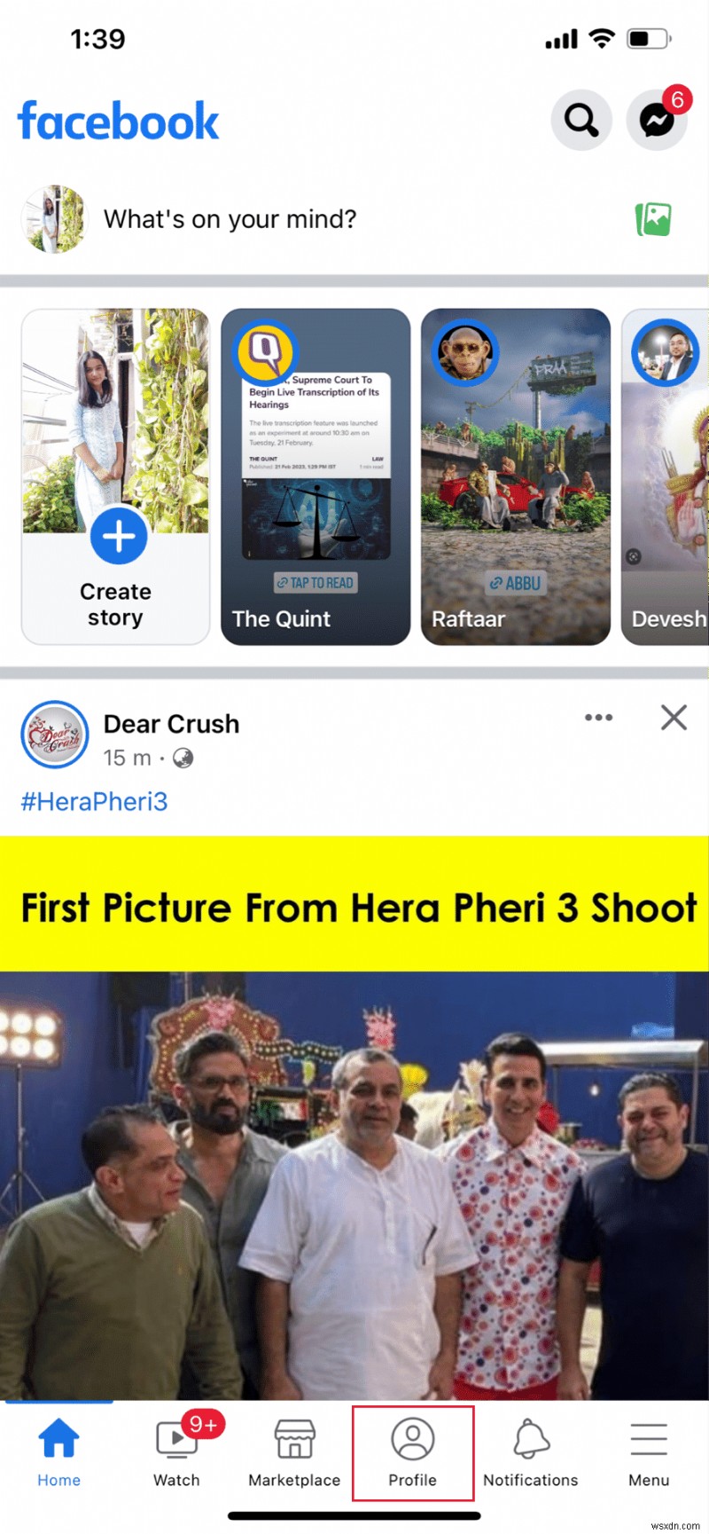 चरण-दर-चरण:iPhone पर अपने Facebook प्रोफ़ाइल चित्र से फ़्रेम हटाना 