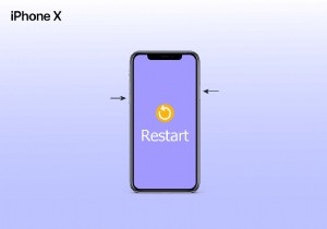 अपने iPhone X को जल्दी और सुरक्षित तरीके से रीस्टार्ट कैसे करें 