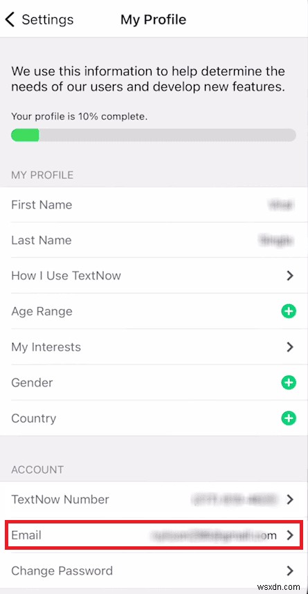 बिना ईमेल पते के अपना TextNow खाता कैसे पुनर्प्राप्त करें 