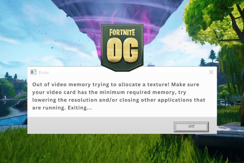 Fortnite OG सीज़न में  वीडियो मेमोरी से बाहर  बनावट आवंटन त्रुटि को कैसे हल करें 