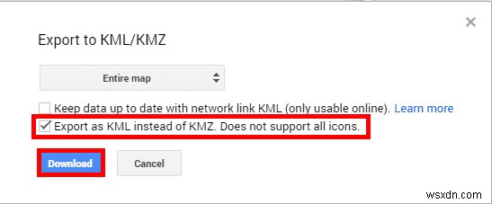 Google मानचित्र और अर्थ से KML फ़ाइलें डाउनलोड करें:एक चरण-दर-चरण मार्गदर्शिका 