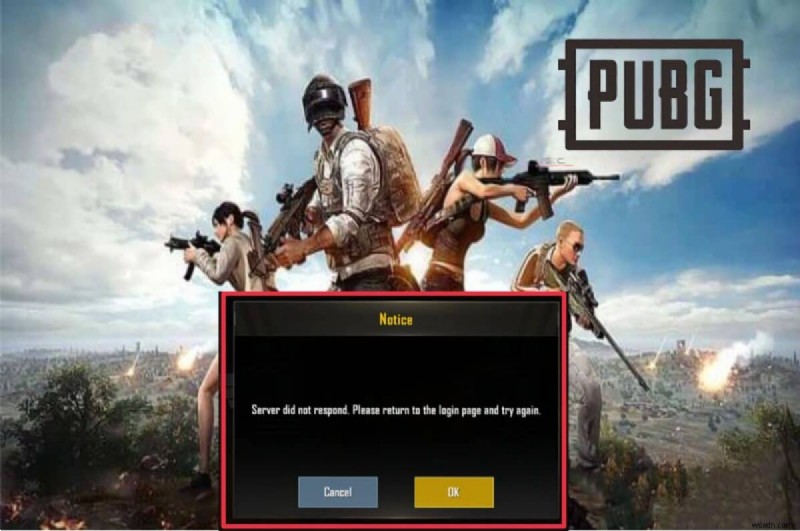 PUBG मोबाइल सर्वर  प्रतिसाद नहीं दिया  त्रुटि को तुरंत ठीक करें 
