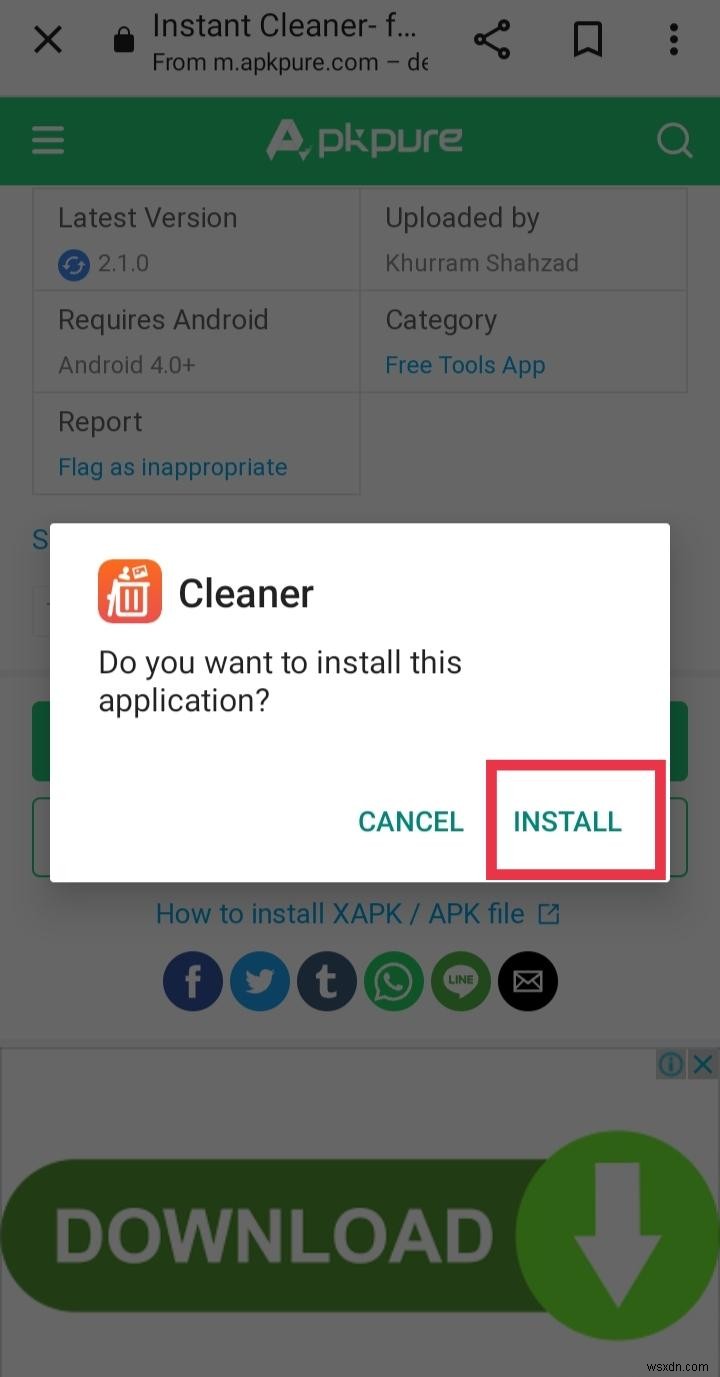 अपने इंस्टाग्राम प्रोफ़ाइल को अनुकूलित करने के लिए इंस्टेंट क्लीनर डाउनलोड करें और उसका उपयोग करें 