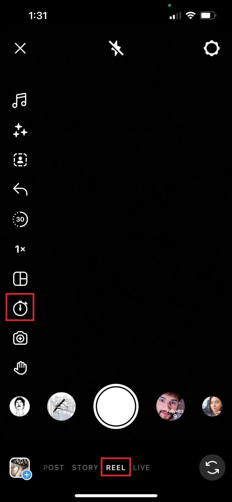 दोषरहित सेल्फी के लिए iPhone पर इंस्टाग्राम कैमरे में टाइमर कैसे जोड़ें 