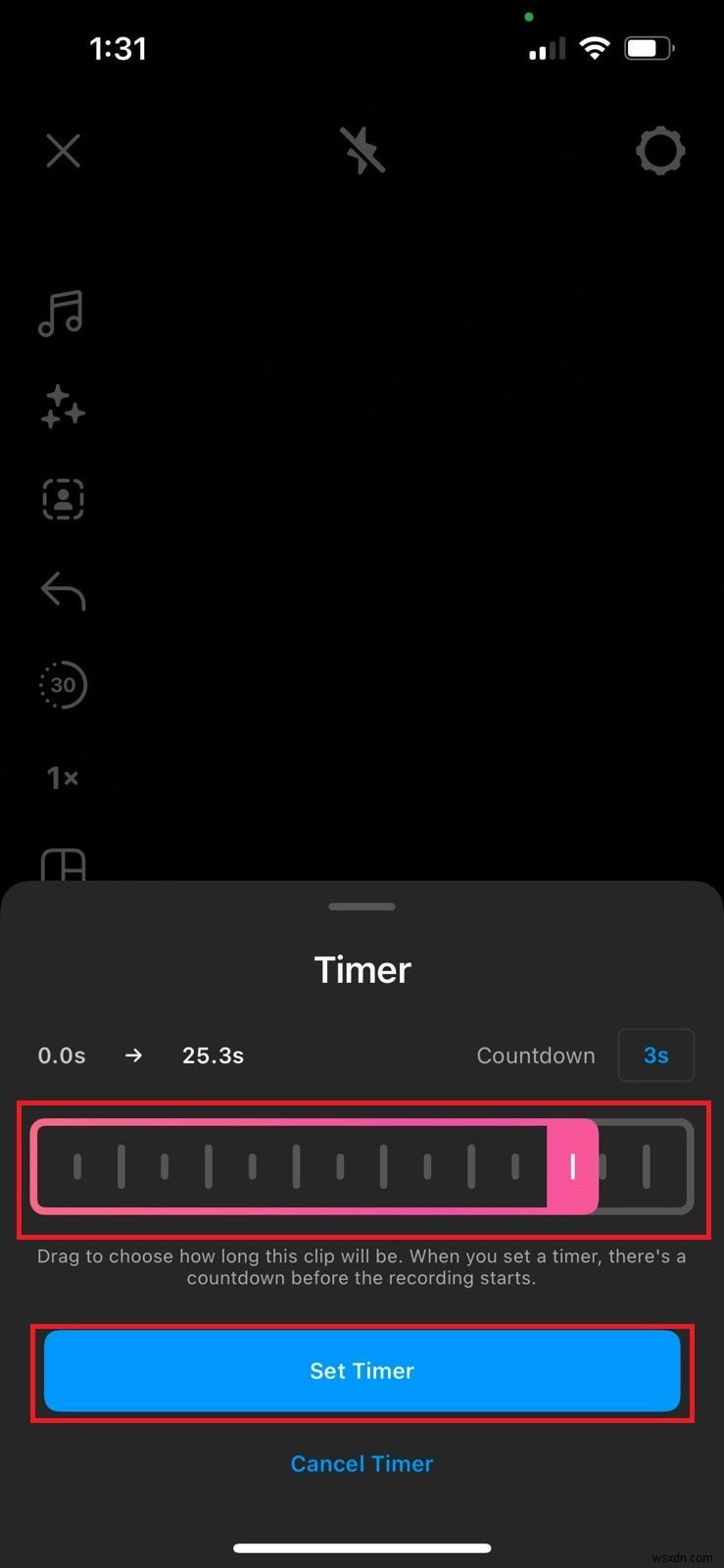 दोषरहित सेल्फी के लिए iPhone पर इंस्टाग्राम कैमरे में टाइमर कैसे जोड़ें 