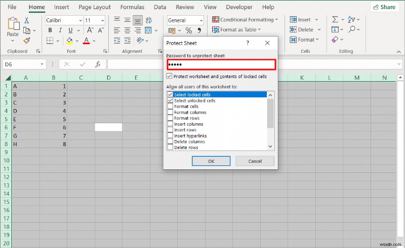Secure Individual Cells in Excel 2010/2016 Without Locking the Entire Sheet 