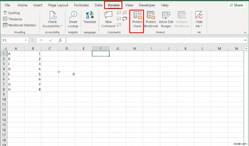 Secure Individual Cells in Excel 2010/2016 Without Locking the Entire Sheet 