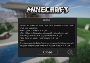 Minecraft की  फ़ाइल डाउनलोड करने में विफल  त्रुटि के लिए 9 त्वरित सुधार 