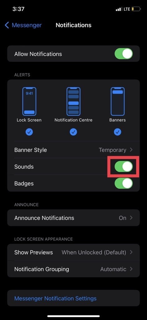 iPhone पर फेसबुक मैसेंजर अलर्ट को शांत करें:एक चरण-दर-चरण मार्गदर्शिका 
