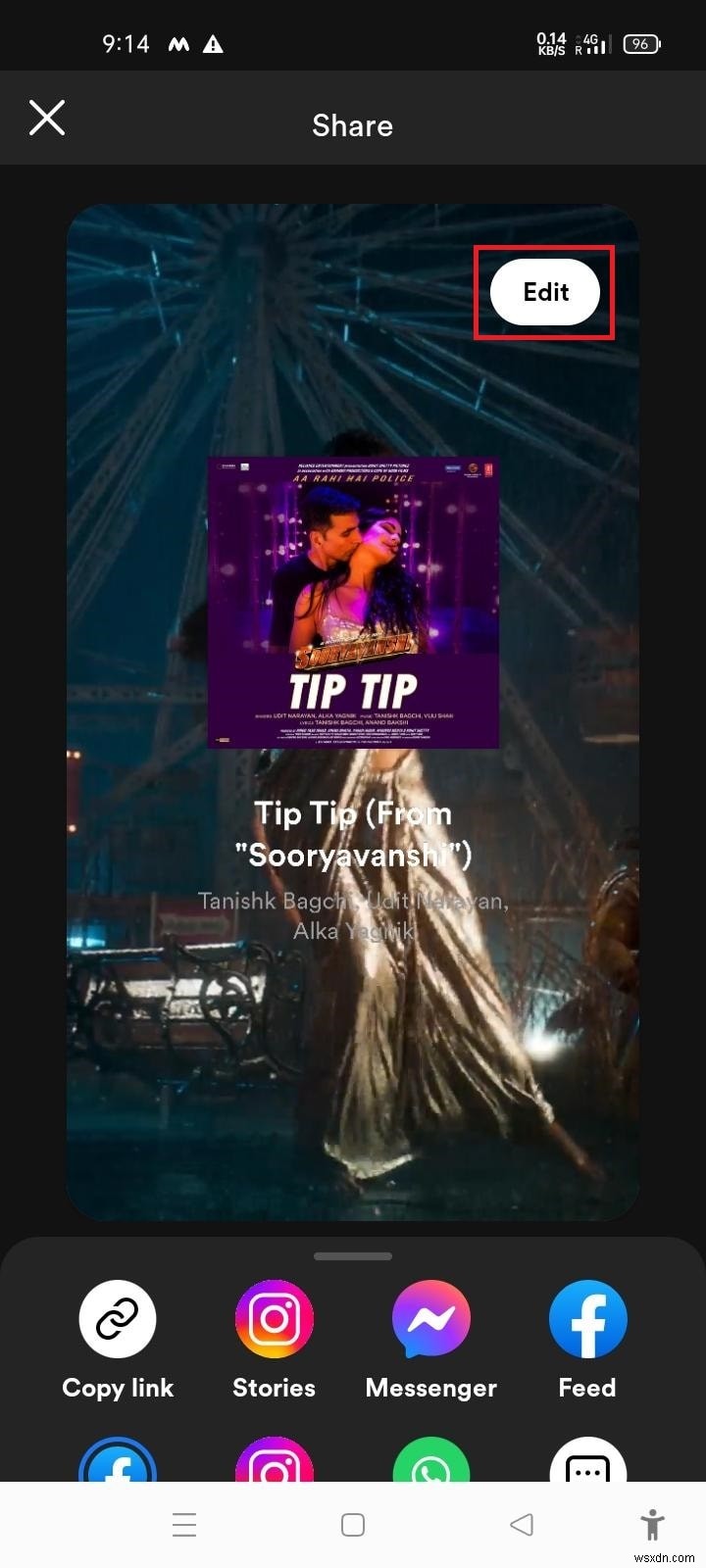 कस्टम बैकग्राउंड के साथ इंस्टाग्राम स्टोरीज़ पर Spotify गाना साझा करें - आसान ट्यूटोरियल 